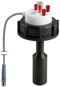 Safety waste cap, 3 capillary connectors with level control