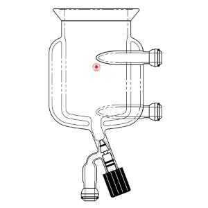 Two-Piece Jacketed Pressure Reactor with Drain Valve, Ace Glass Incorporated