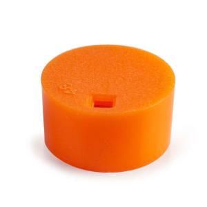 Cap inserts for cryovial tubes, orange