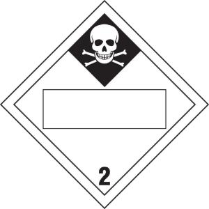 Brady® chemical, biohazard, and hazardous material D.O.T. Vehicle placards: Class 2