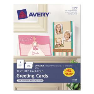 Avery® Personal Creations™ Inkjet Textured Cards