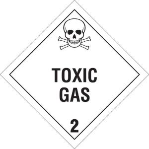 Brady® chemical, biohazard, and hazardous material D.O.T. Vehicle placards: class 2
