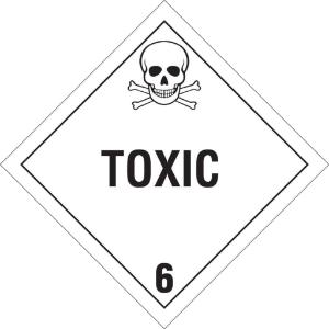 Brady® chemical, biohazard, and hazardous material D.O.T. Vehicle placards: Class 6