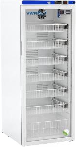 Refrigerator with baskets exterior