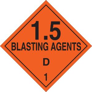 Brady® chemical, biohazard, and hazardous material D.O.T. Vehicle placards: explosive