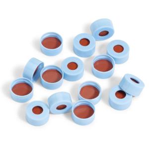 Snap cap, blue, red rubber/PTFE