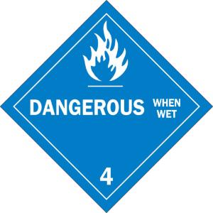 Brady® chemical, biohazard, and hazardous material D.O.T. Vehicle placards: Class 4
