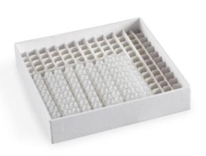 cardboard cryo freezer box 0.2 ml white