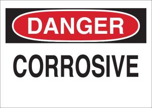 Brady® chemical, biohazard, and hazardous material signs: corrosive