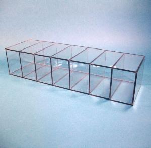 Safety Glass Dispenser, 7 Compartments, S-Curve Technologies