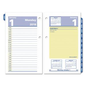 AT-A-GLANCE® Two-Color QuickNotes® Daily Desk Calendar Refill, Essendant