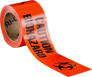 Biohazard barricade tape