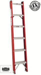 FH1000 Series Classic Fiberglass Shelf Ladders, Louisville Ladder®