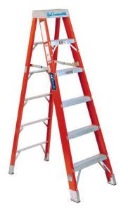 FS1400HD Series Brute™ 375 Fiberglass Step Ladders, Louisville Ladder®