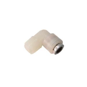 Push-to-Connect to NPTM Thread Elbow Adapter, PVDF