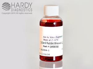Hemostat Blood, Rabbit, Defibrinated, Hardy Diagnostics