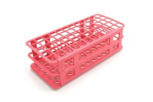 Fold + snap tube rack 17 mm 60-place red