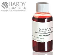 Hemostat Blood, Horse, with Heparin, Hardy Diagnostics