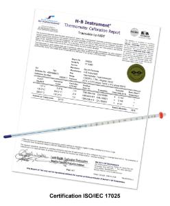 Recalibration for SP Bel-Art H-B DURAC® Plus™ Individually Calibrated Liquid-In-Glass Thermometers
