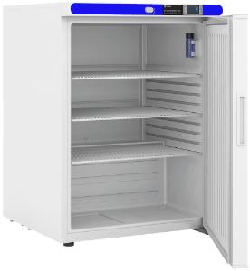 Undercounter hazardous lcation freestanding <br />refrigerator, interior view
