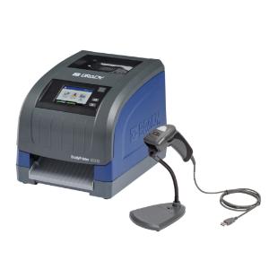 Bradyprinter i3300 with CR1500 barcode scanner and software kit