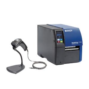 Bradyprinter i7100 with CR1500 barcode scanner and software kit