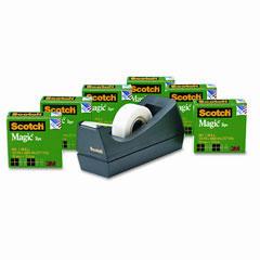 Scotch® Magic™ Tape 6 Roll Value Pack with C38 Dispenser, Essendant LLC MS