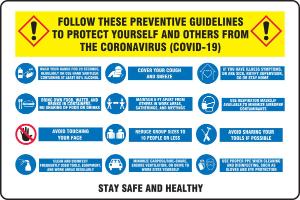 Preventative guidelines, sign