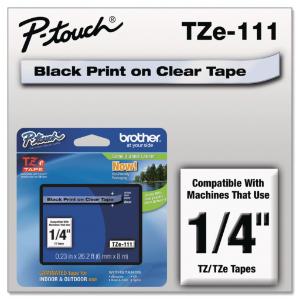 Brother® P-Touch® TZ/TZe Series Standard Adhesive Laminated Labeling Tape, Essendant