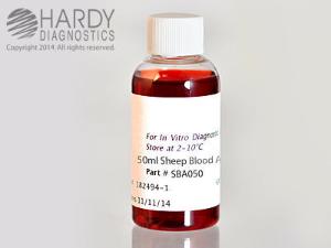 Hemostat Blood, Sheep, Whole Blood in anticoagulant, Hardy Diagnostics