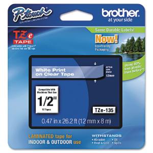 Brother® P-Touch® TZ/TZe Series Standard Adhesive Laminated Labeling Tape, Essendant