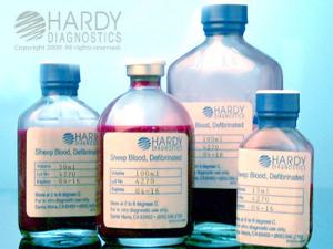 Hemostat Blood, Sheep, Defibrinated, Hardy Diagnostics