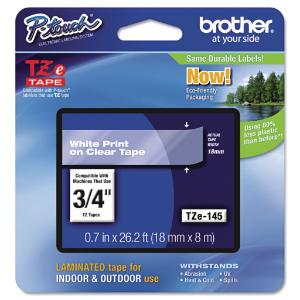 Brother® P-Touch® TZ/TZe Series Standard Adhesive Laminated Labeling Tape, Essendant