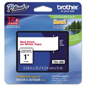 Brother® P-Touch® TZ/TZe Series Standard Adhesive Laminated Labeling Tape, Essendant