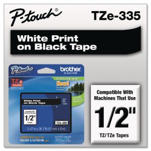 Brother® P-Touch® TZ/TZe Series Standard Adhesive Laminated Labeling Tape, Essendant