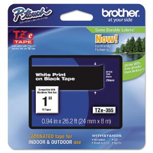 Brother® P-Touch® TZ/TZe Series Standard Adhesive Laminated Labeling Tape, Essendant