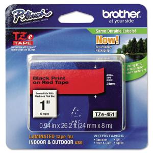 Brother® P-Touch® TZ/TZe Series Standard Adhesive Laminated Labeling Tape, Essendant