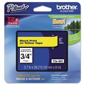 Brother® P-Touch® TZ/TZe Series Standard Adhesive Laminated Labeling Tape, Essendant