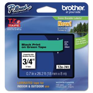 Brother® P-Touch® TZ/TZe Series Standard Adhesive Laminated Labeling Tape, Essendant