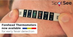 Thermometer, forehead FDA adhesive