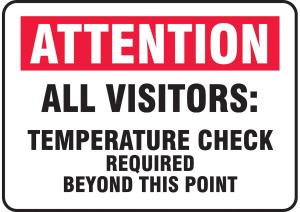 Attention all visit sign