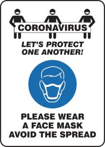 Coronavirus protect sign