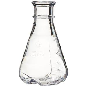 Polycarbonate baffled culture flasks