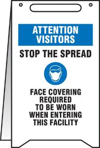 Fold-ups sign - Attention visitors