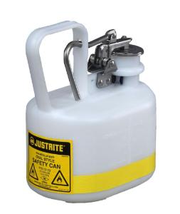 0.5 Gallon White Poly Oval Safety Can