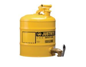 5 Gallon Lab Safety Can with Faucet #08902, Yellow