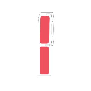 Red cryogenic rectangle, RL750, 38×13 mm