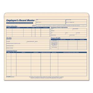 TOPS® Employee Record Master File Jacket, Essendant