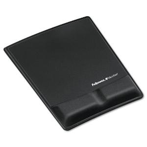 Fellowes® Memory Foam Wrist Support with Attached Mouse Pad, Essendant