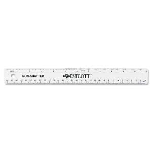 Westcott® Non-Shatter Flexible Ruler, Essendant